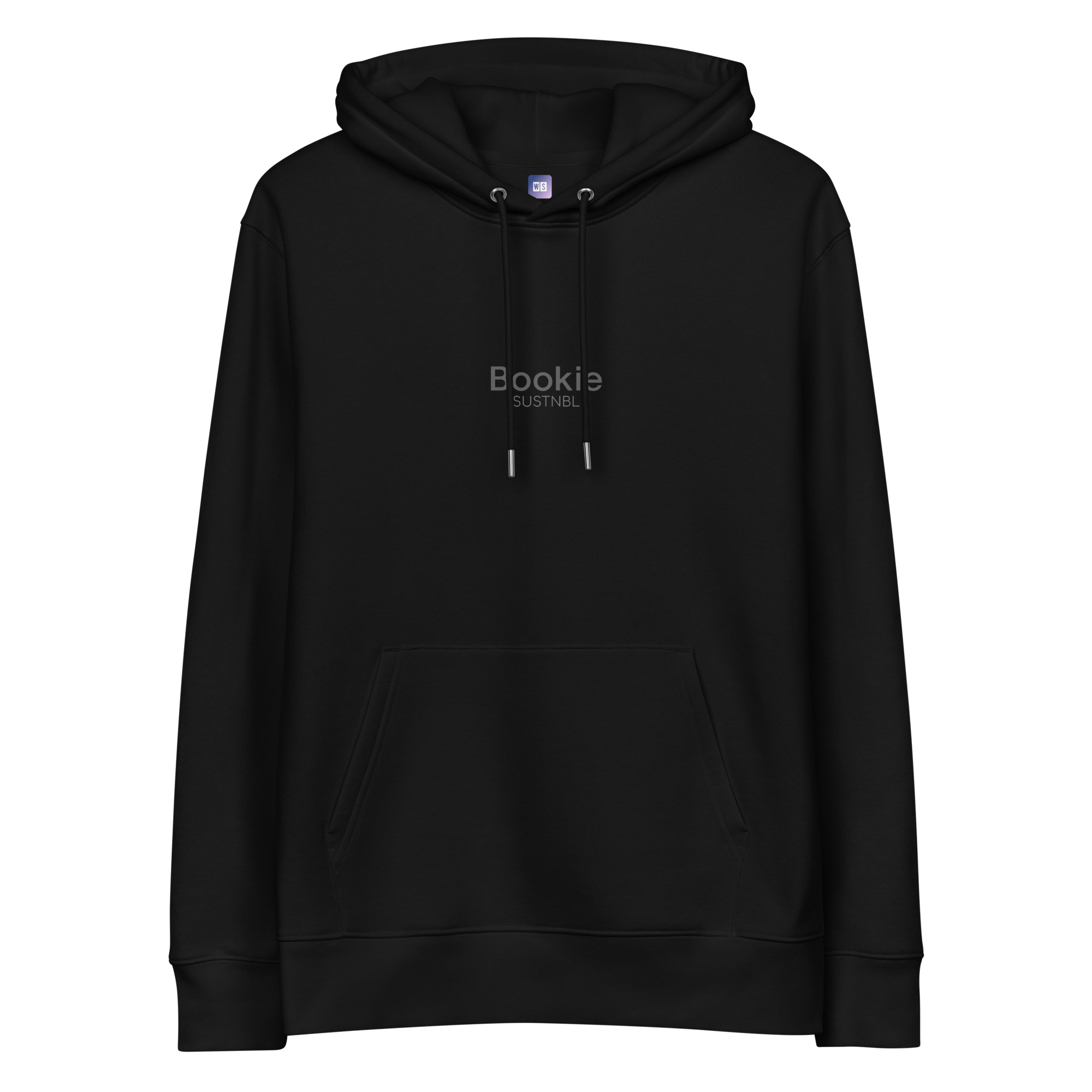 Unisex essential eco hoodie black front 6915c64dd5d2d.jpg