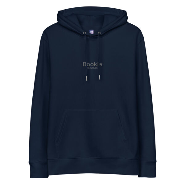 Unisex essential eco hoodie french navy front 6915c64dd6a97.jpg